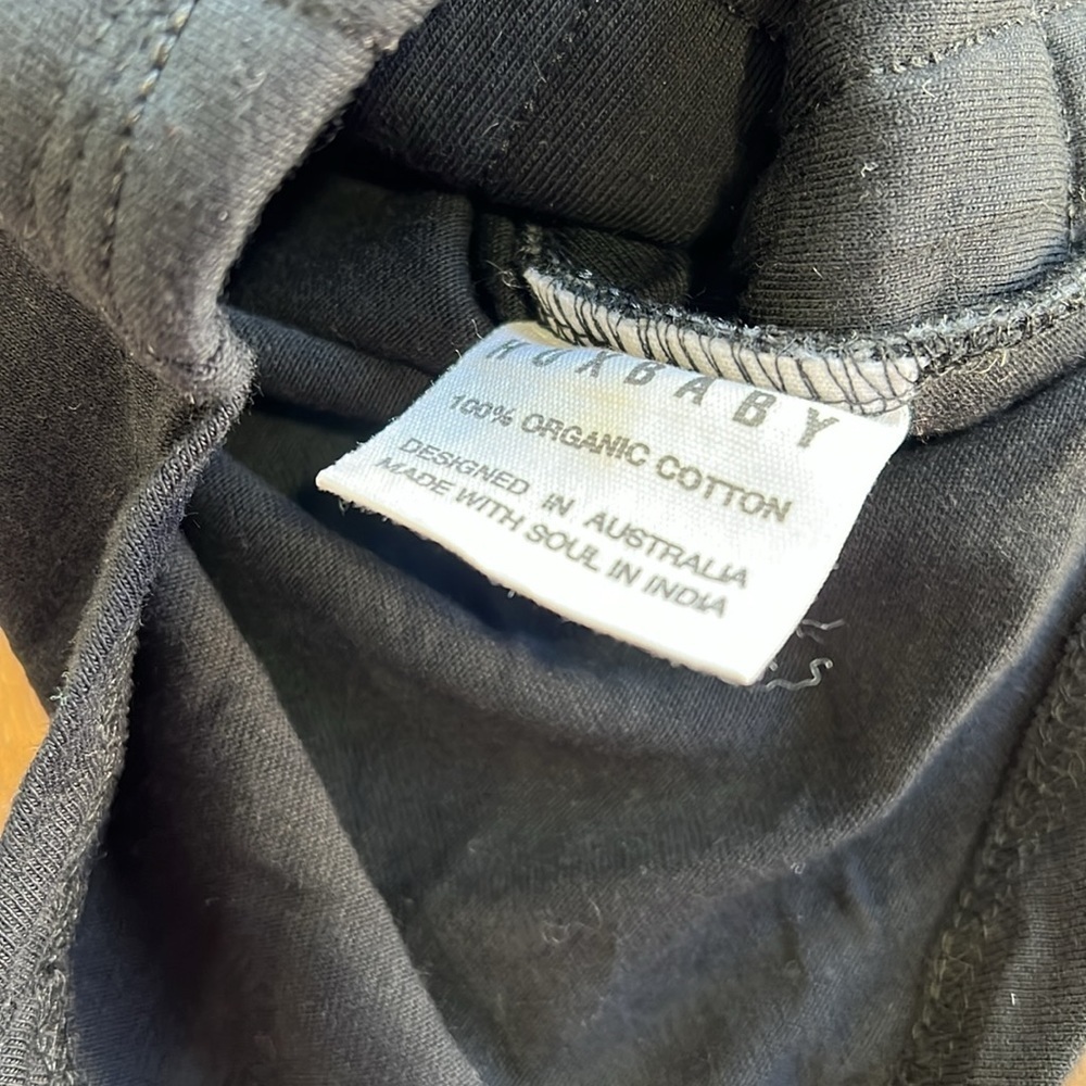 Huxbaby Black Quilted Long Sleeve Top Nwt — image 4 of 5